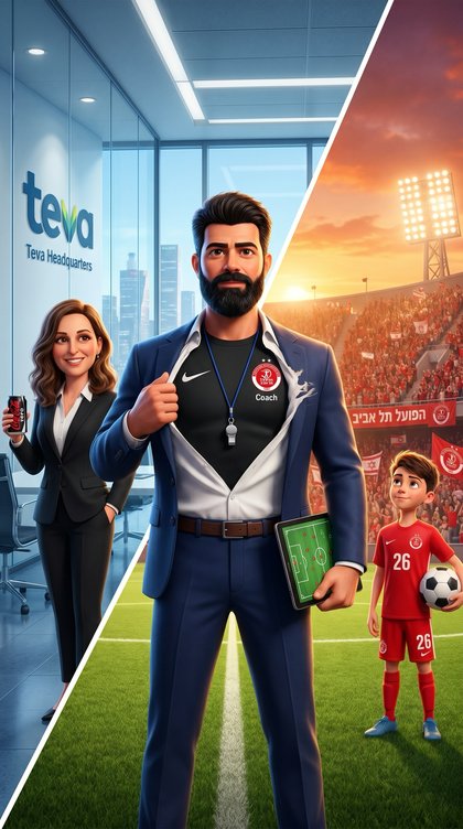 Eyal Wiseman, from Teva offices to Hapoel Tel Aviv pitch